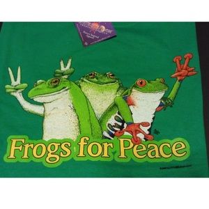Frog T-shirt (Unisex cut) Frogs For Peace!